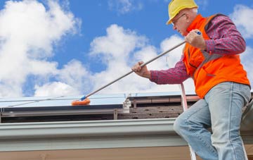 Sheet soft wash roof cleaning
